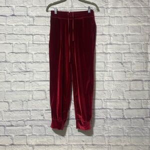 Fabletics Red Velvet Joggers